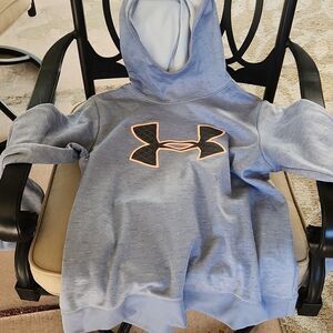 UnderArmour gray Coldgear hooded sweatshirt women's large